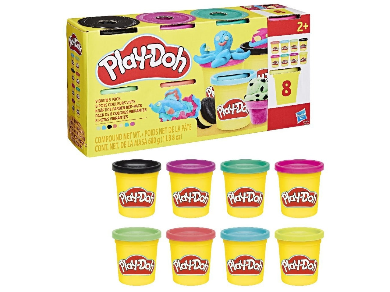 Play-Doh 8 Vasetti Ast. 85 Gr