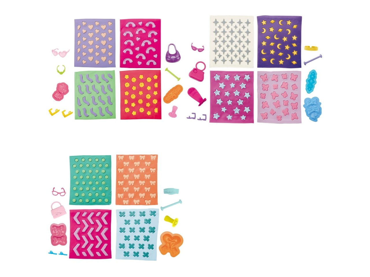 Play-doh barbie designer patterns packs ast