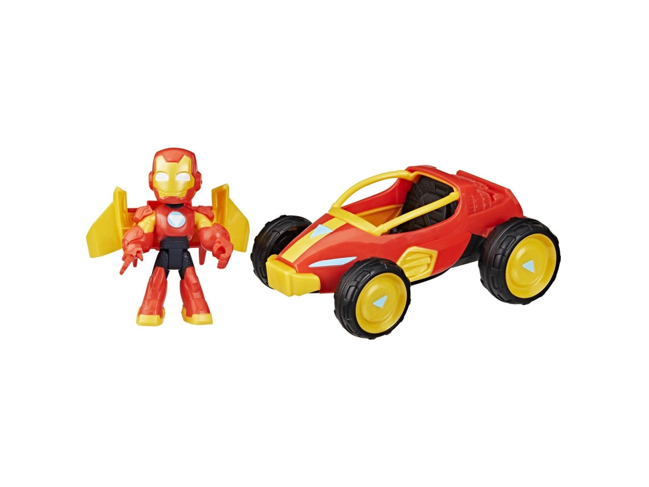 Iron man personaggio con veicolo ast