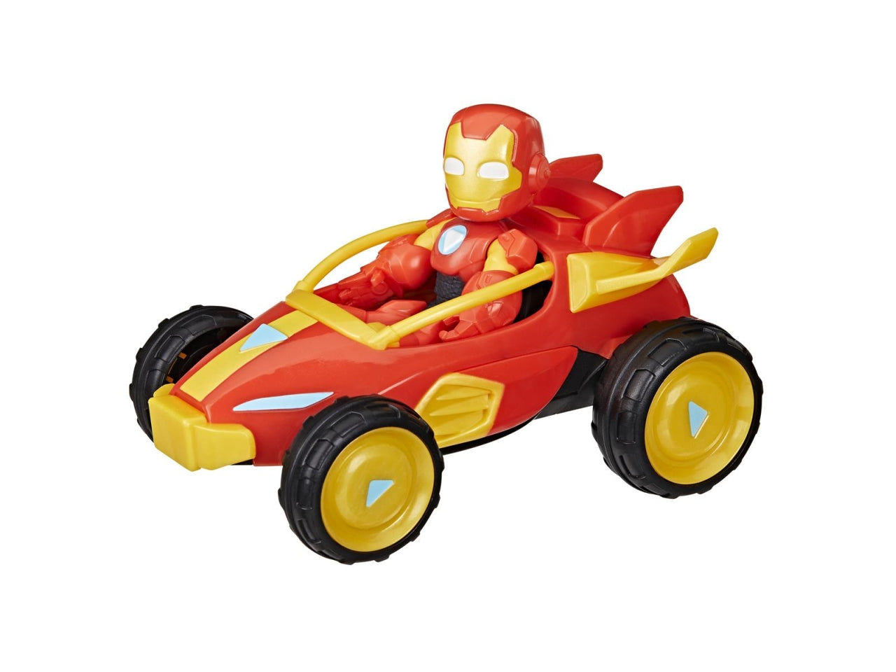 Iron man personaggio con veicolo ast