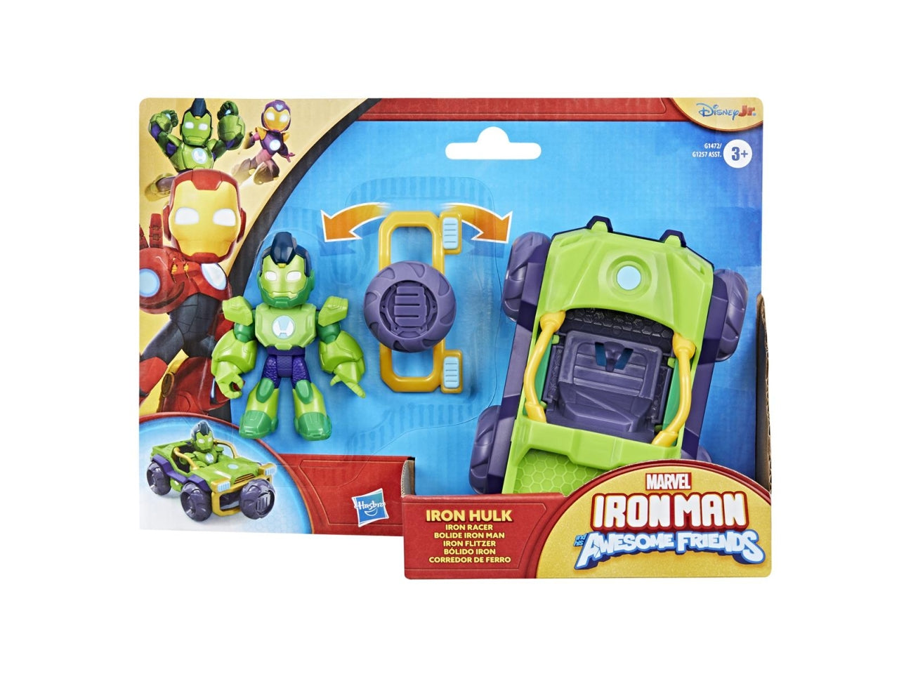 Iron man personaggio con veicolo ast