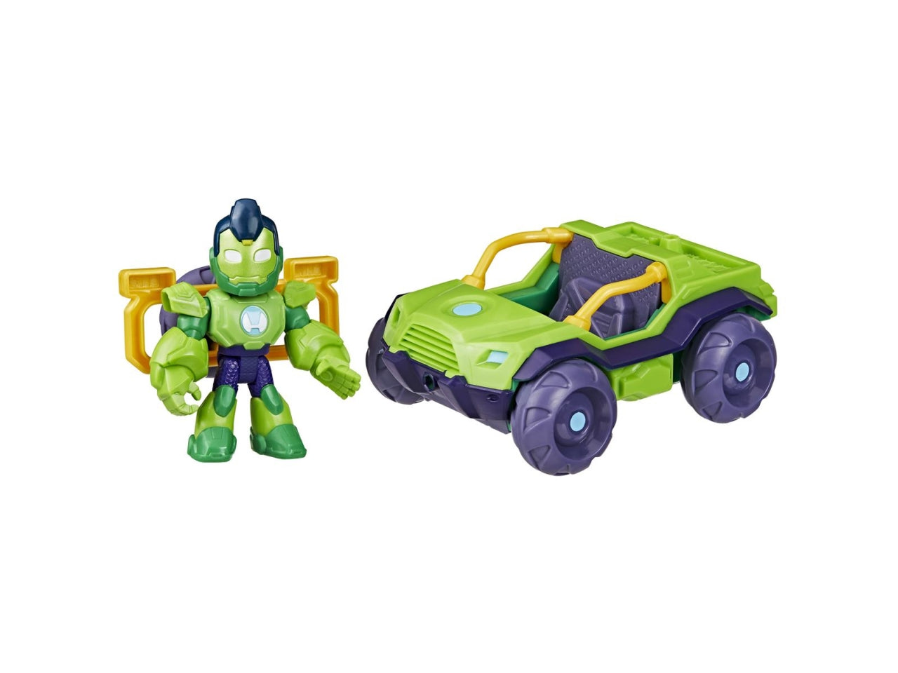 Iron man personaggio con veicolo ast