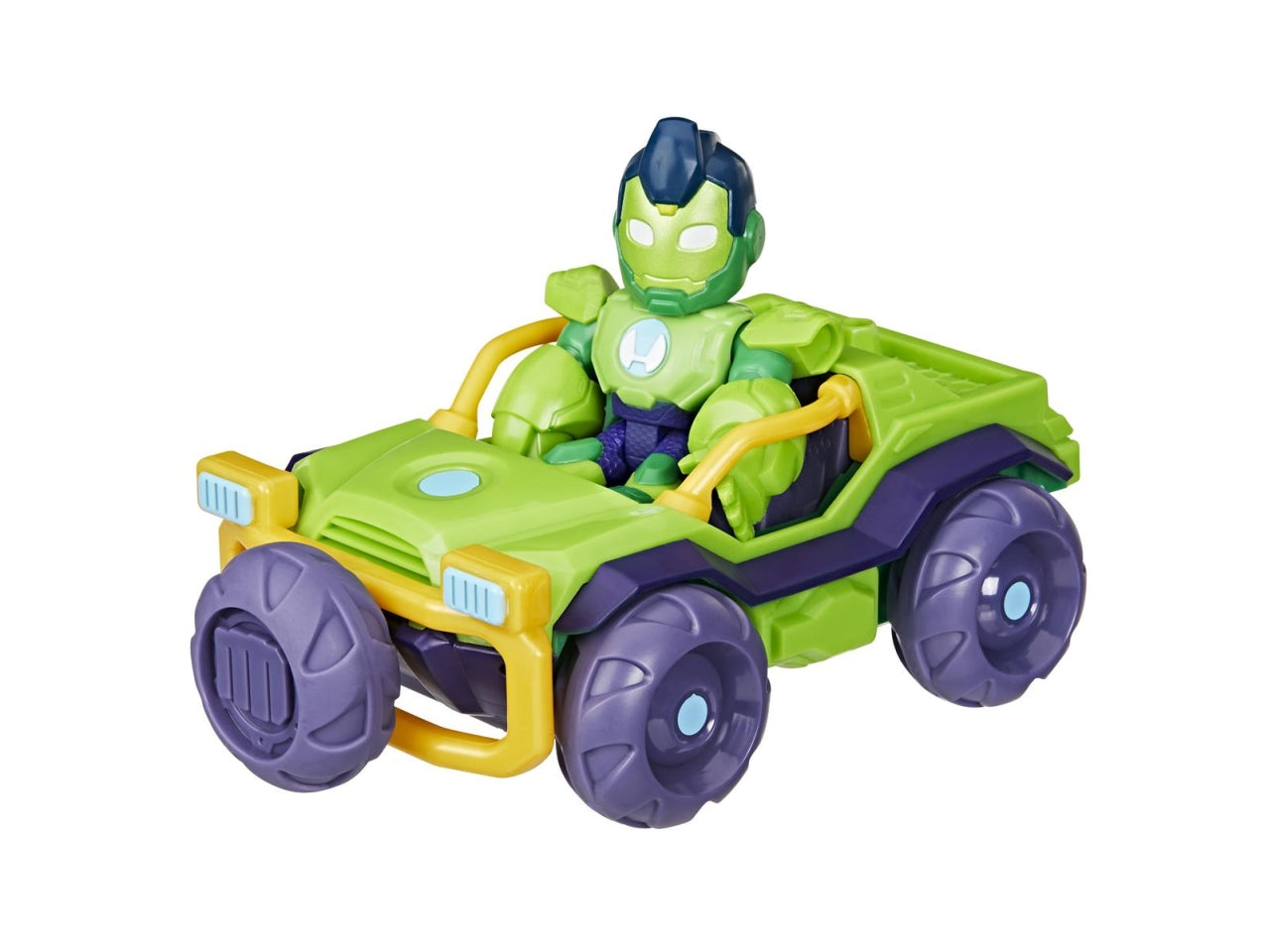 Iron man personaggio con veicolo ast