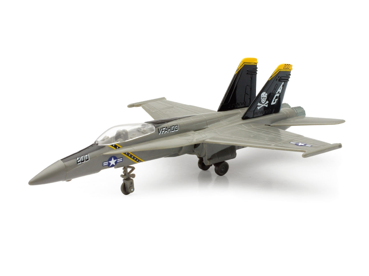 Aereo skypilot fighter with stand 1:72 in 6 assortimenti