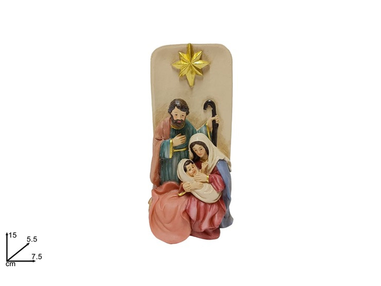 Nativita' resina con stella 15cm
