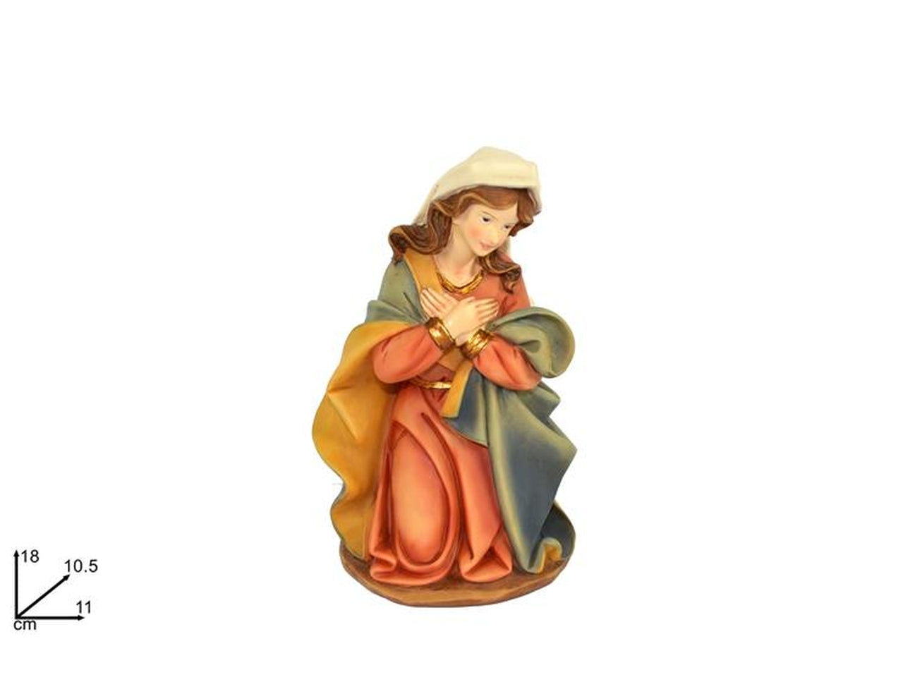 Madonna in resina 18cm