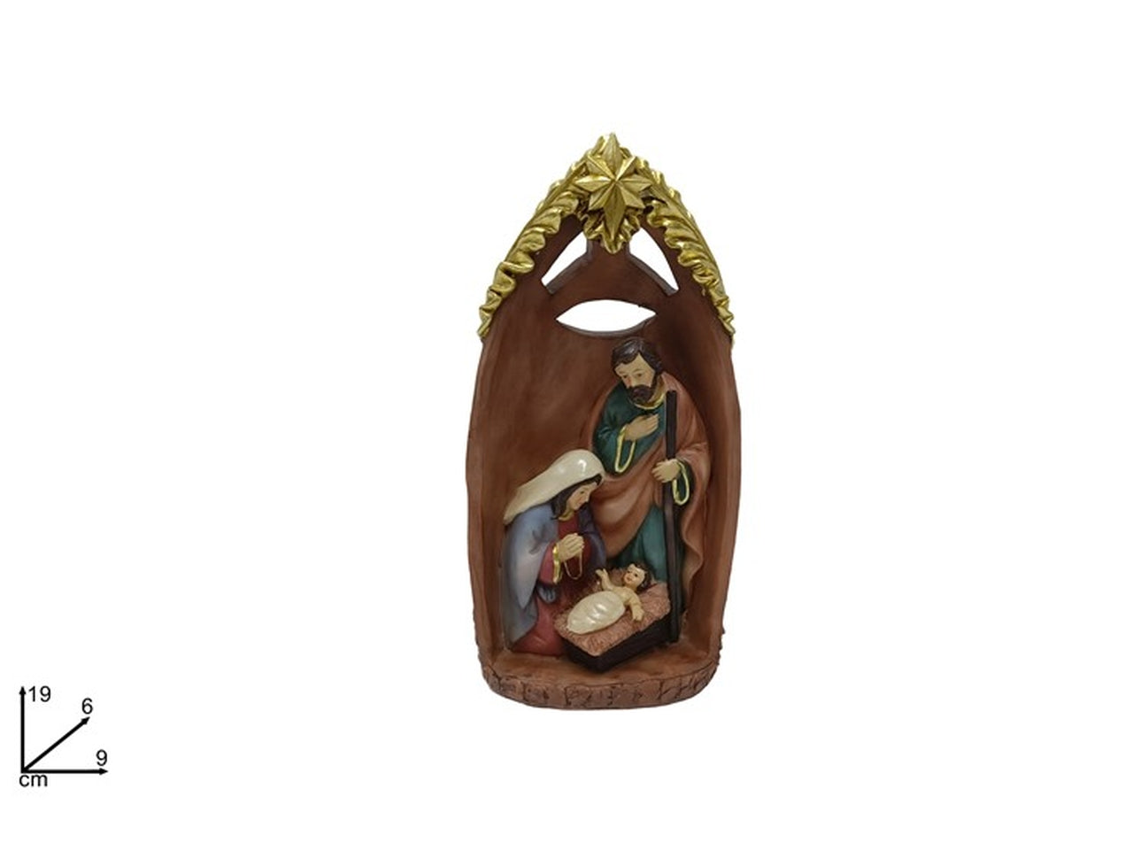 Nativita' con capanna 19cm