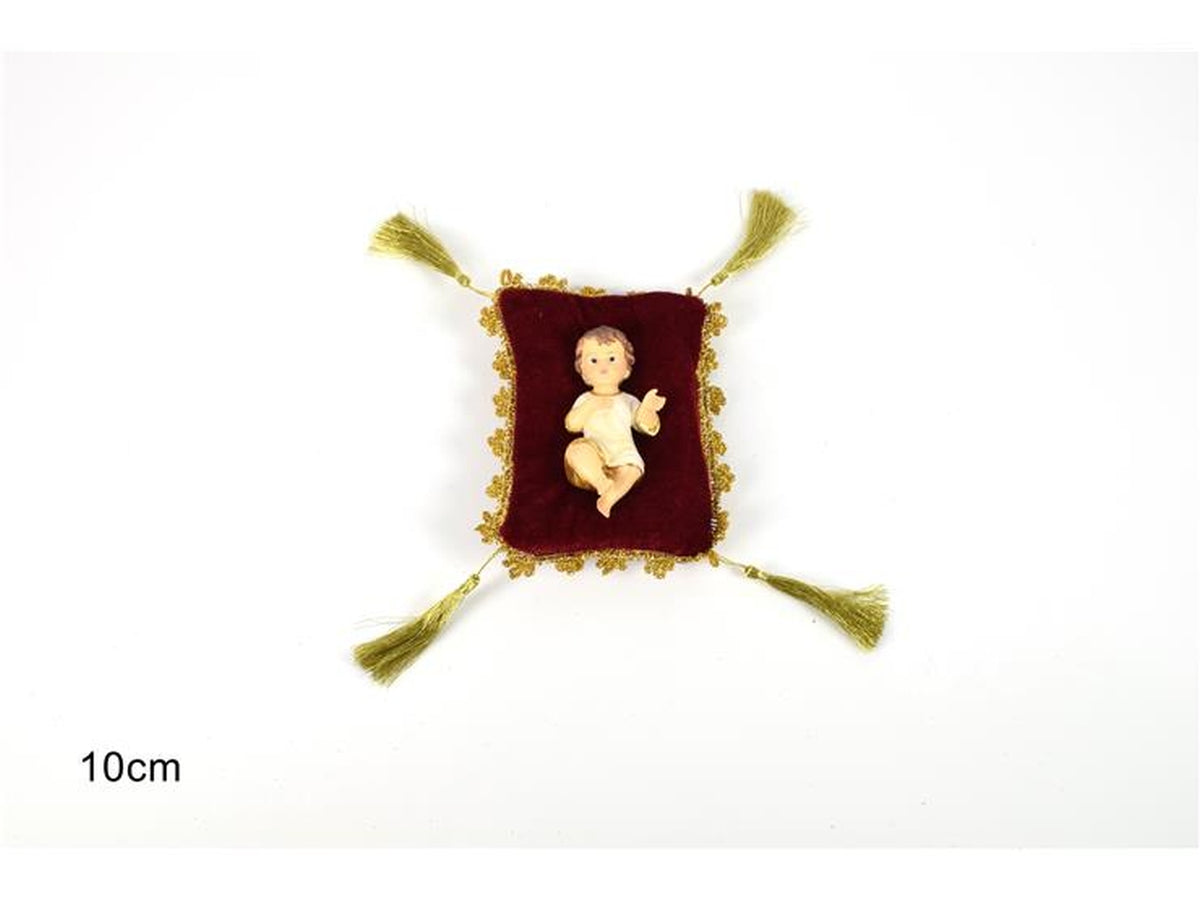 GesÃ¹ bambino 10cm su cuscino