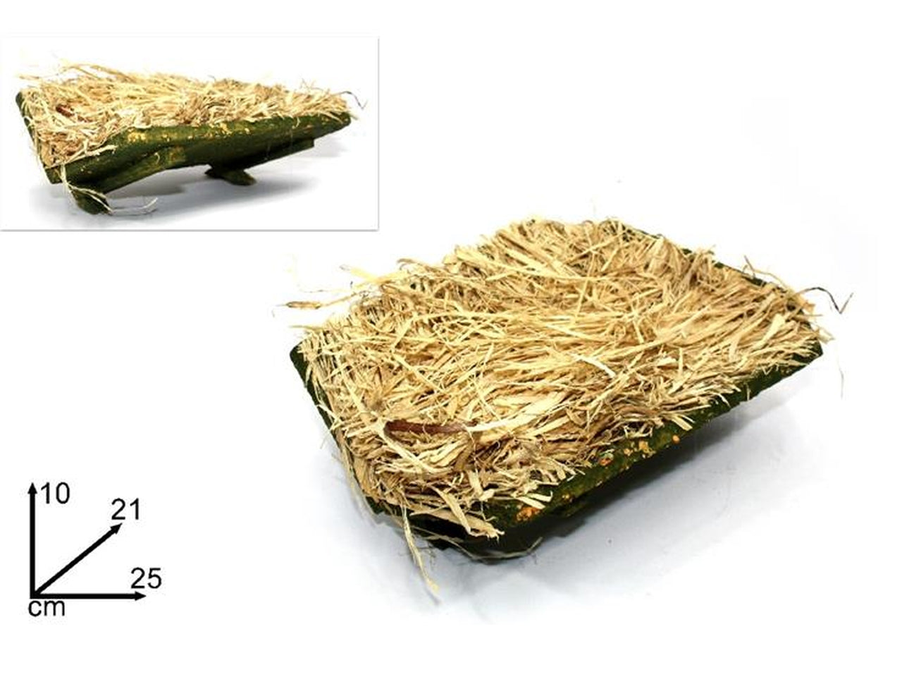 Culla 25cm con paglia chiara