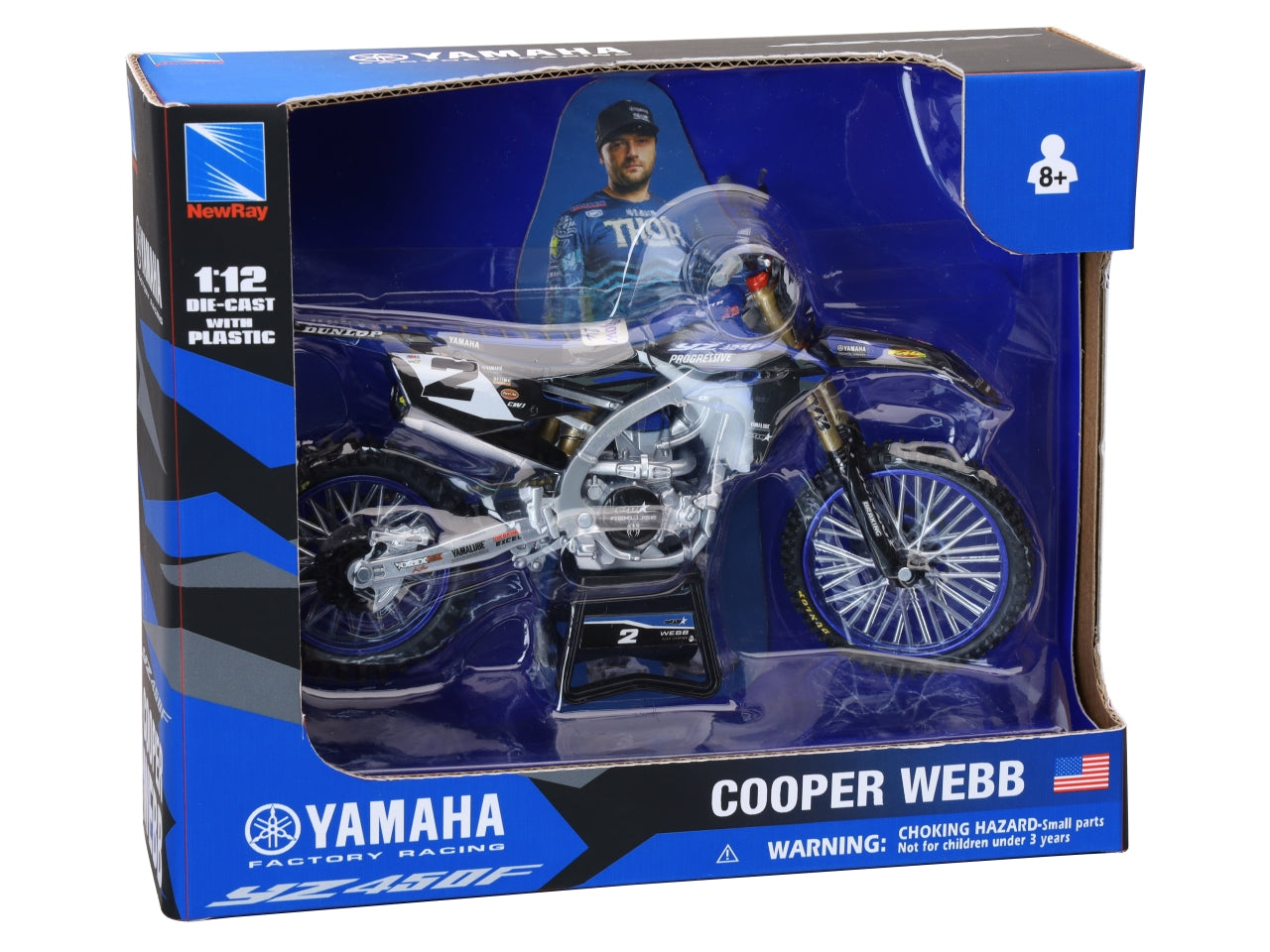 Moto yamaha star racing cooper webb n.2 1:12