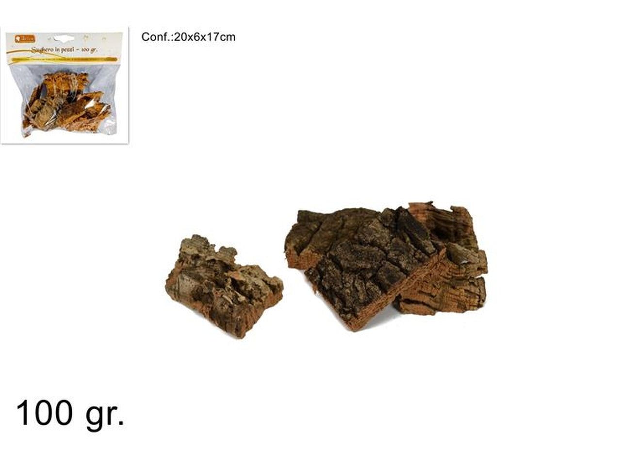 Sughero in pezzi 100gr