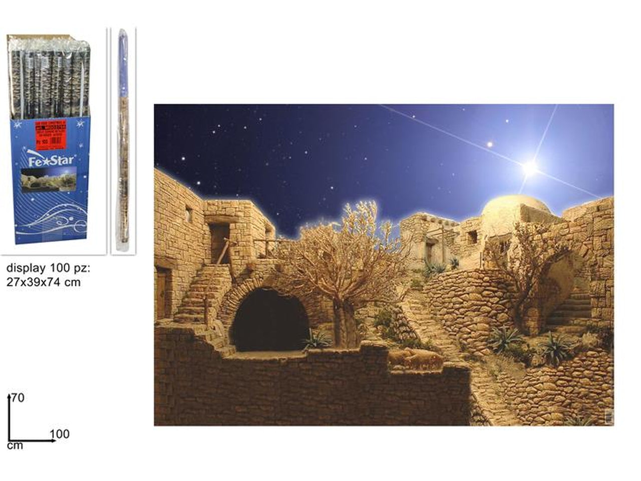 Carta scenario per presepeÂ 70x100cm