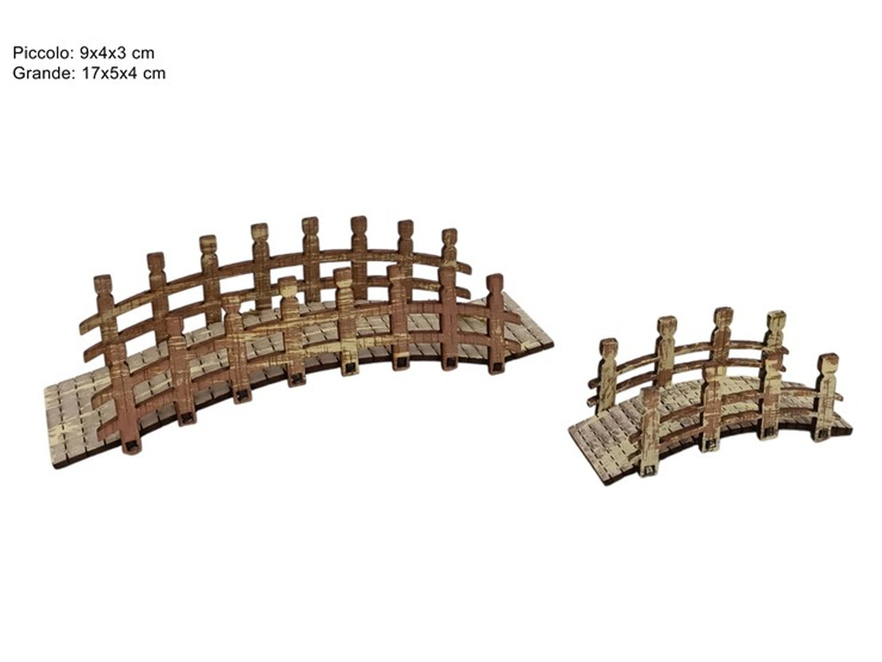 Ponticelli in legno 2 pezzi misure assortite