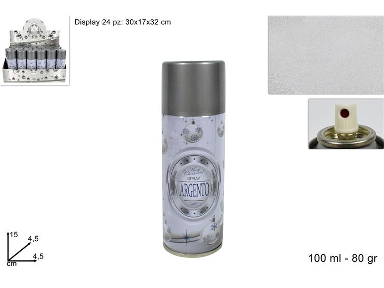 Bomboletta spray silver 100ml xna19021651