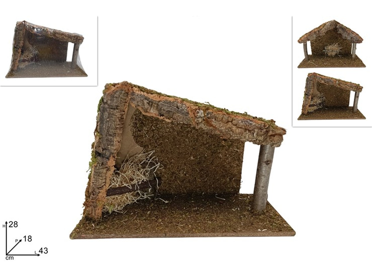 Capanna vuota 43x18xh.28cm