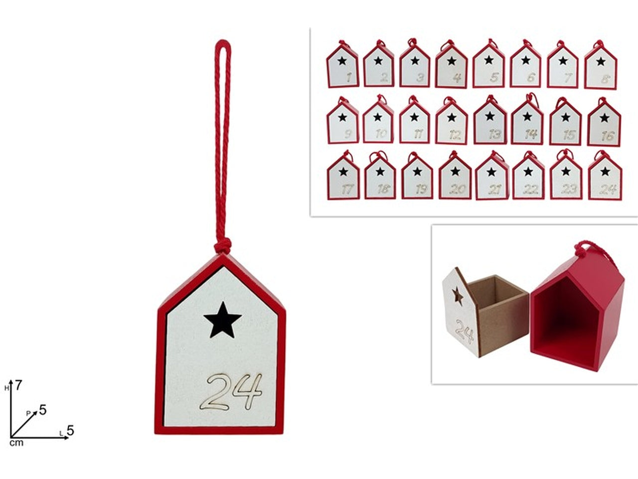 Appendino cassetto calendario dell' avvento assortiti