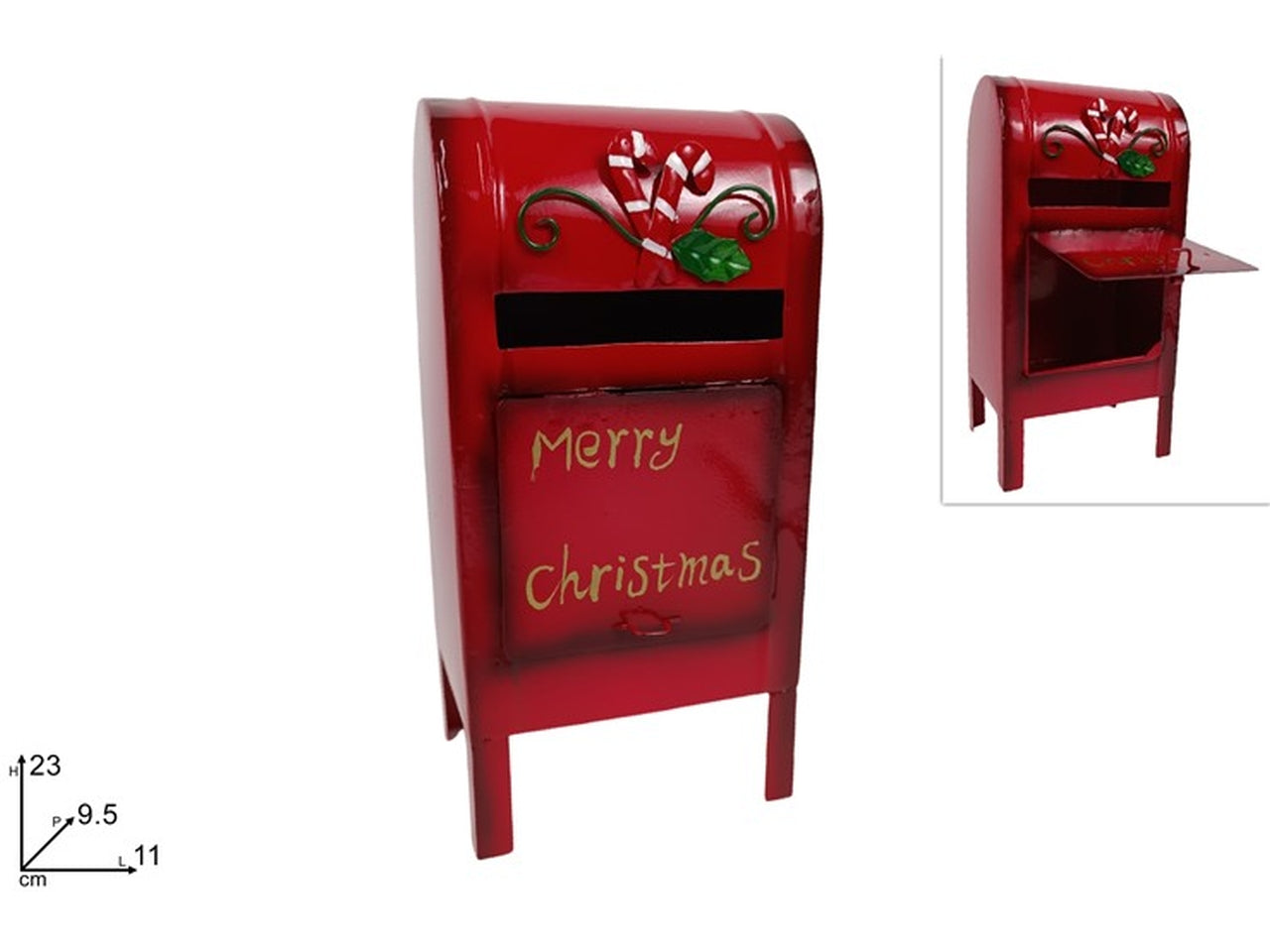 Cassetta postale in latta 11xh.23cm