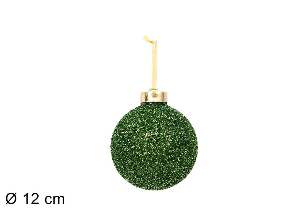 Palla 12cm fili laminati verde