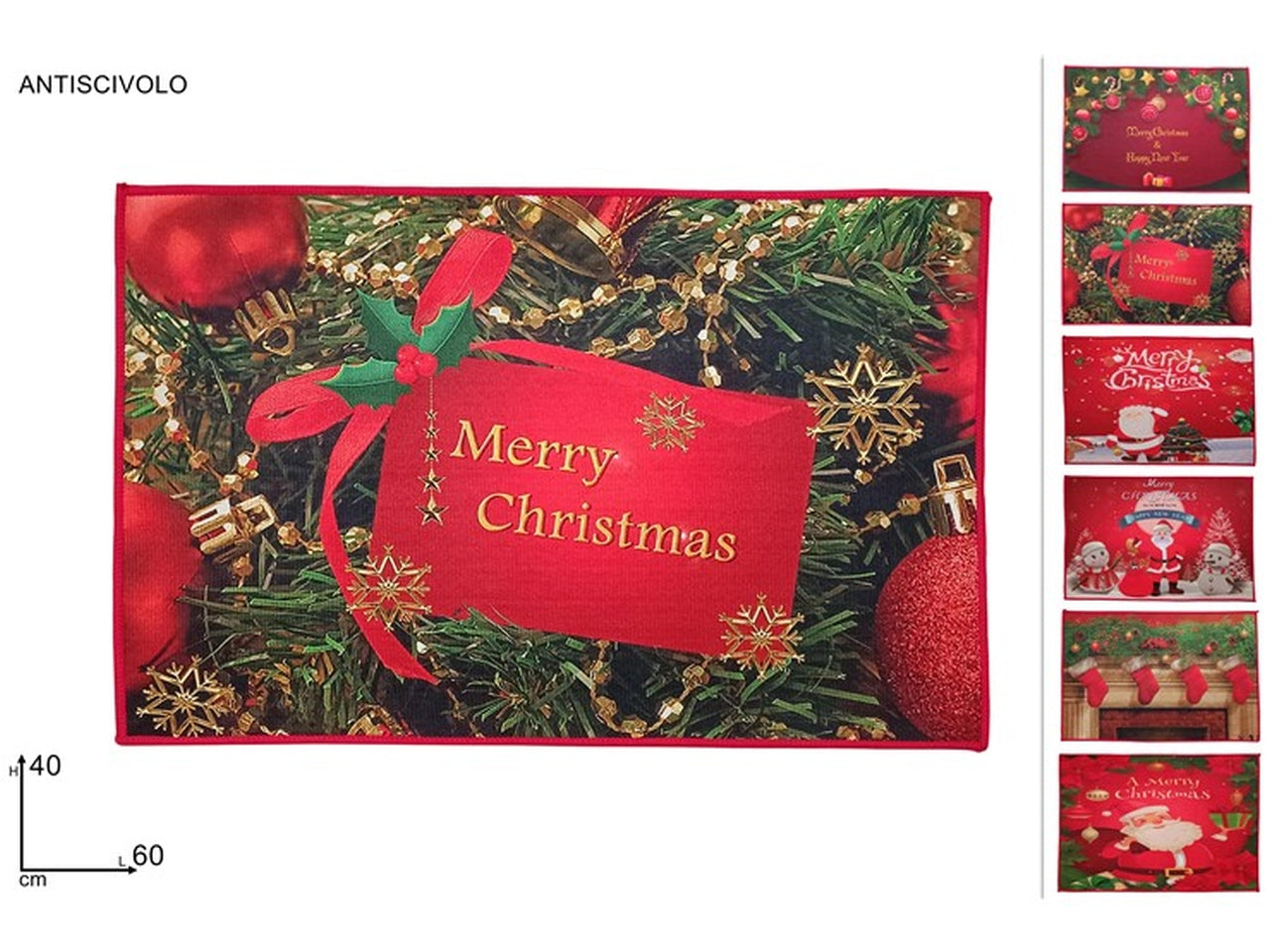 Zerbino natalizio 40x60 fantasie assortite