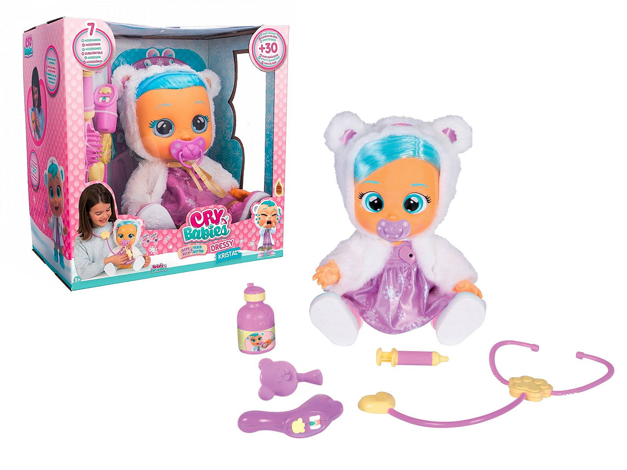 Cry Barbies dressy 2.0 con pelo