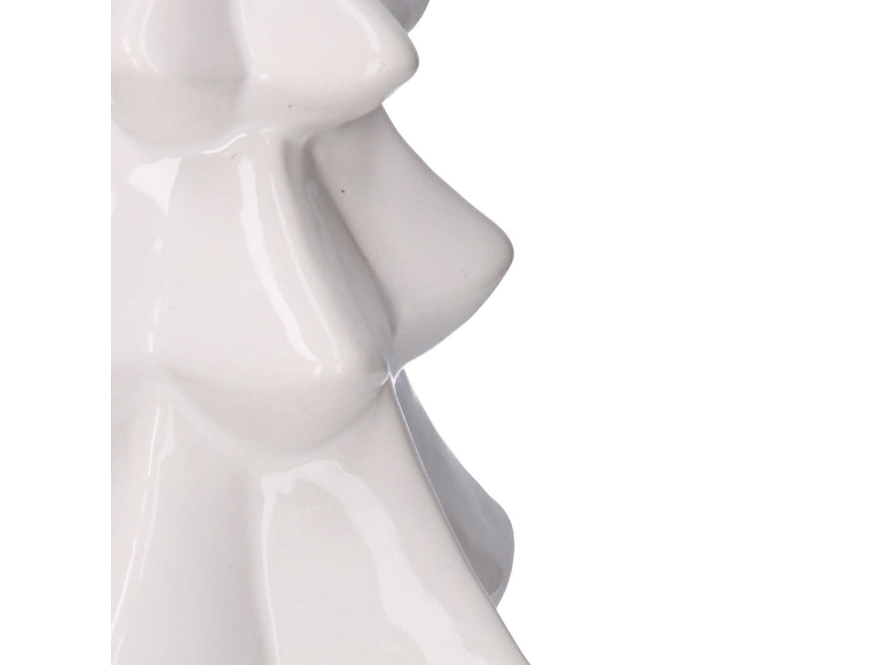 Albero in ceramica con base in legno bianco 12x11,5xh29cm