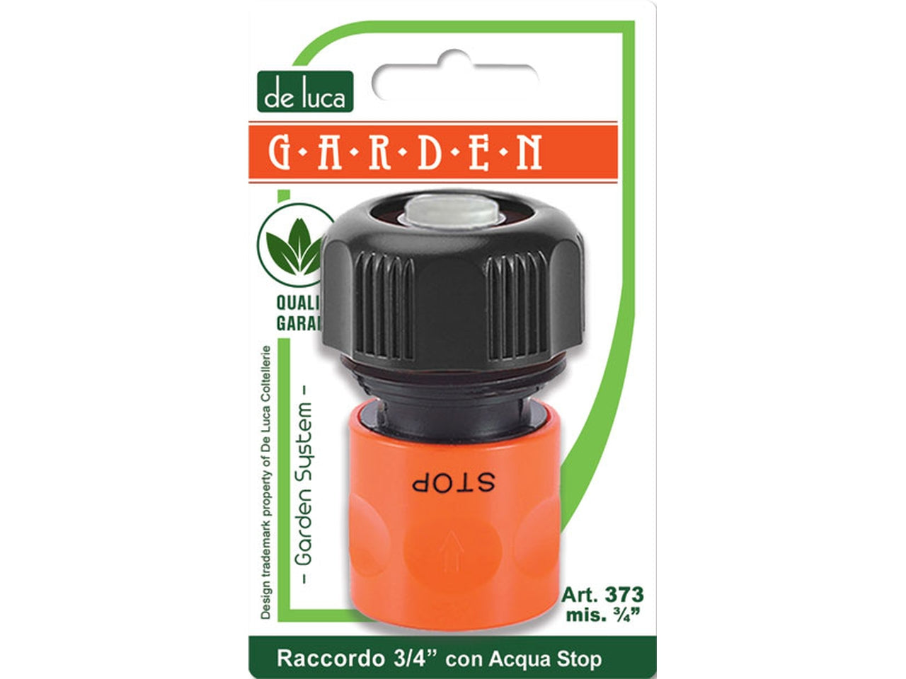 Connettore automatico 3/4" con acqua stop