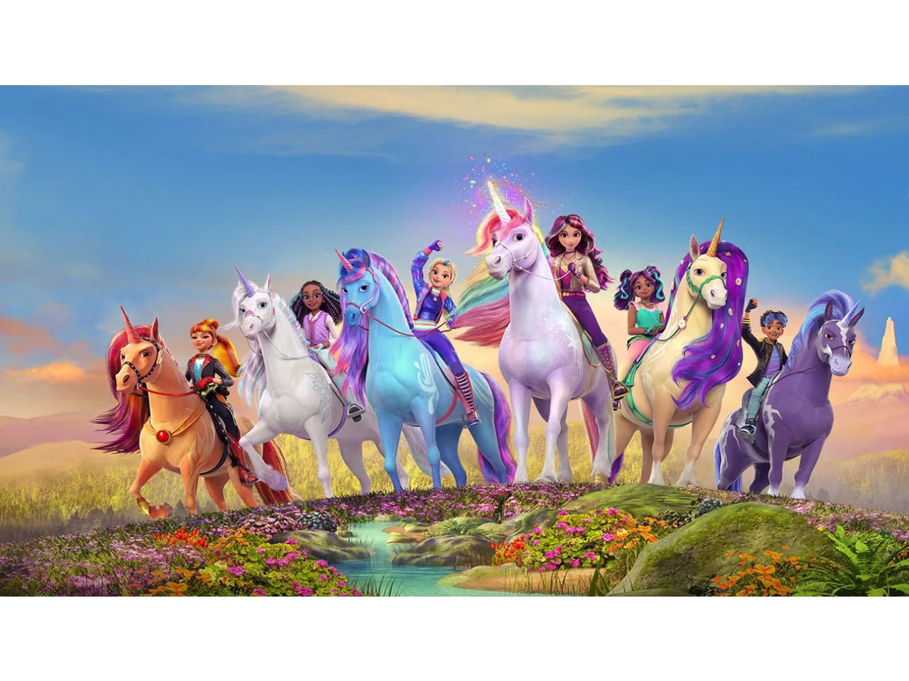 Puzzle da 104 pezzi  Super Unicorn academy1