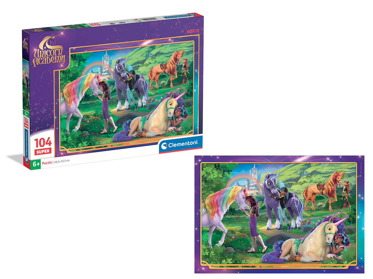 Puzzle da 104 pezzi  Super Unicorn academy2