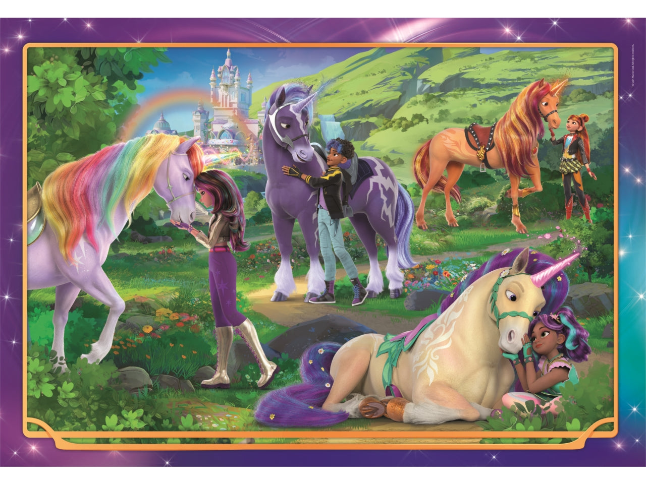 Puzzle da 104 pezzi  Super Unicorn academy2