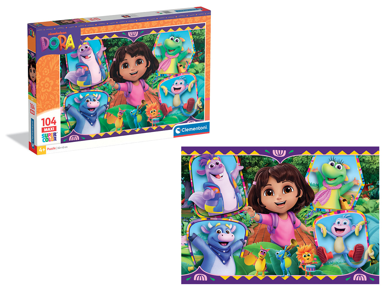 Puzzle da 104 pezzi  maxi Dora l'esploratrice2- 2025