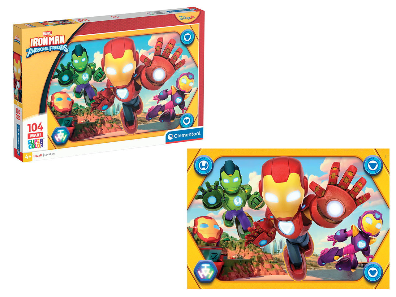 Puzzle da 104 pezzi  maxi Ironman Ahaf  2025