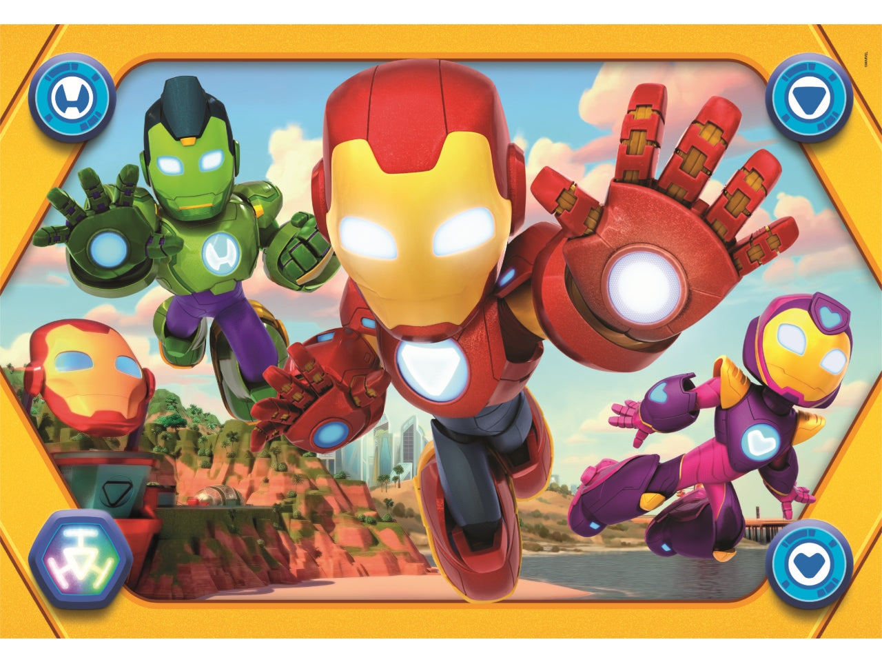 Puzzle da 104 pezzi  maxi Ironman Ahaf  2025