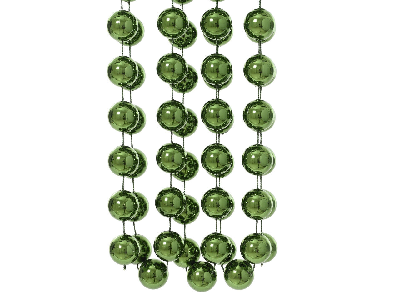 Ghirlanda con palle d.2x270cm verde