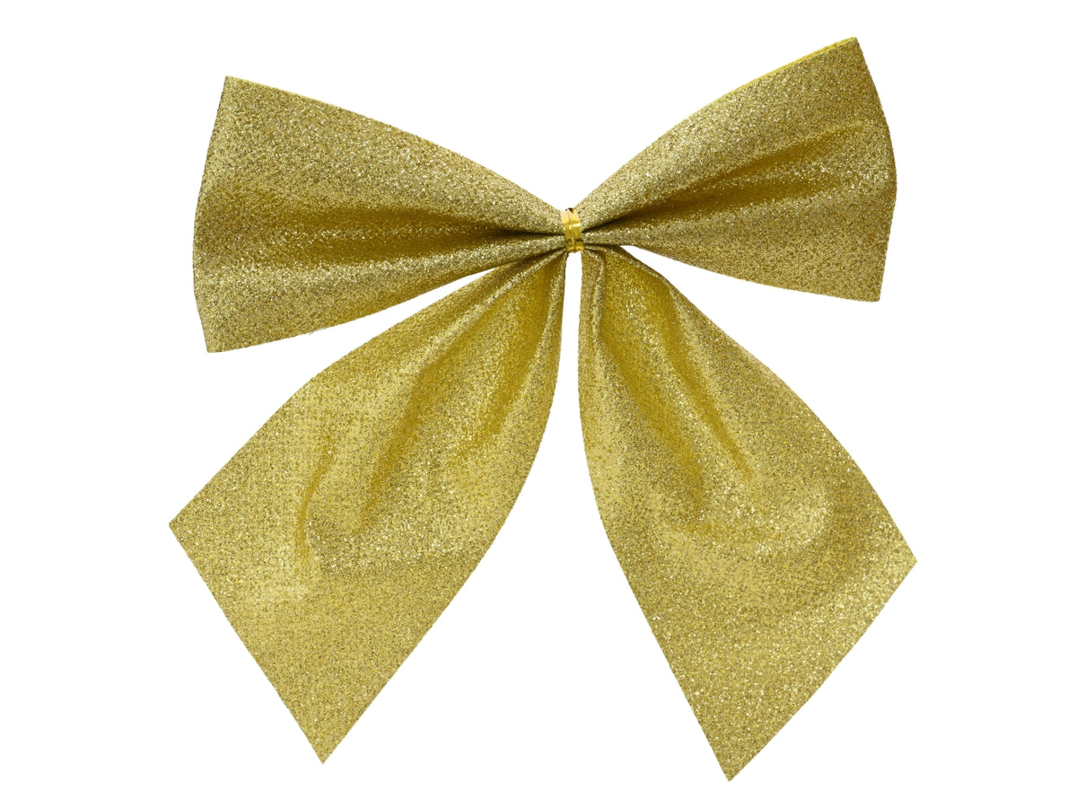 Fiocco oro glitter in cartella da 8 pezzi