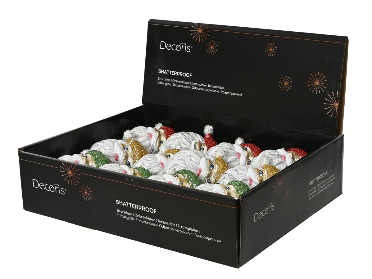 Appendino babbo natale 12cm colori assortiti