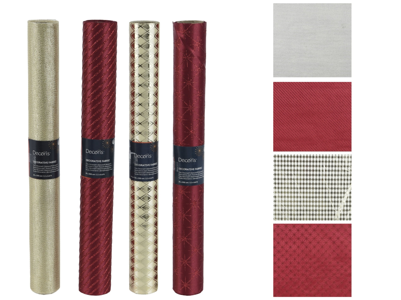 Rotolo tessuto 35x200cm colori assortiti