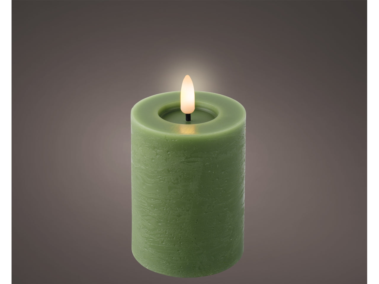 Candela led 7x11,2cm a batteria verde