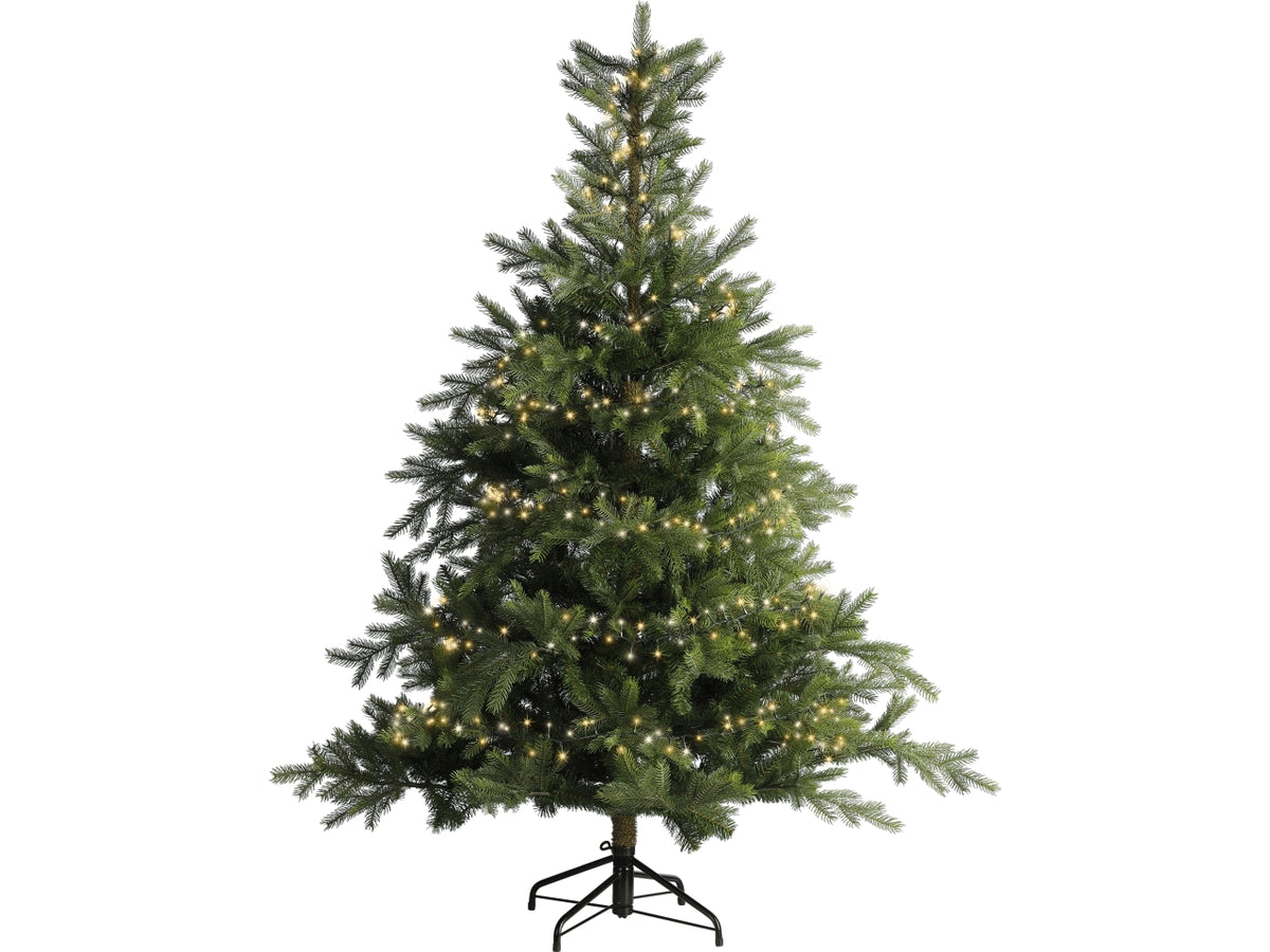 Catena luci 1000led bianco caldo e bianco freddo 8 funzioni 22,5mt filo verde per uso interno/esterno