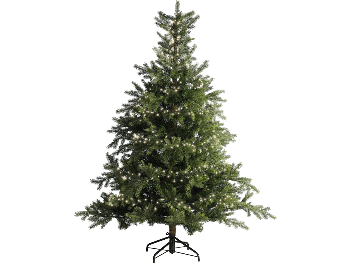 Catena luci 3000led bianco caldo 8 funzioni 60mt filo verde per uso interno/esterno