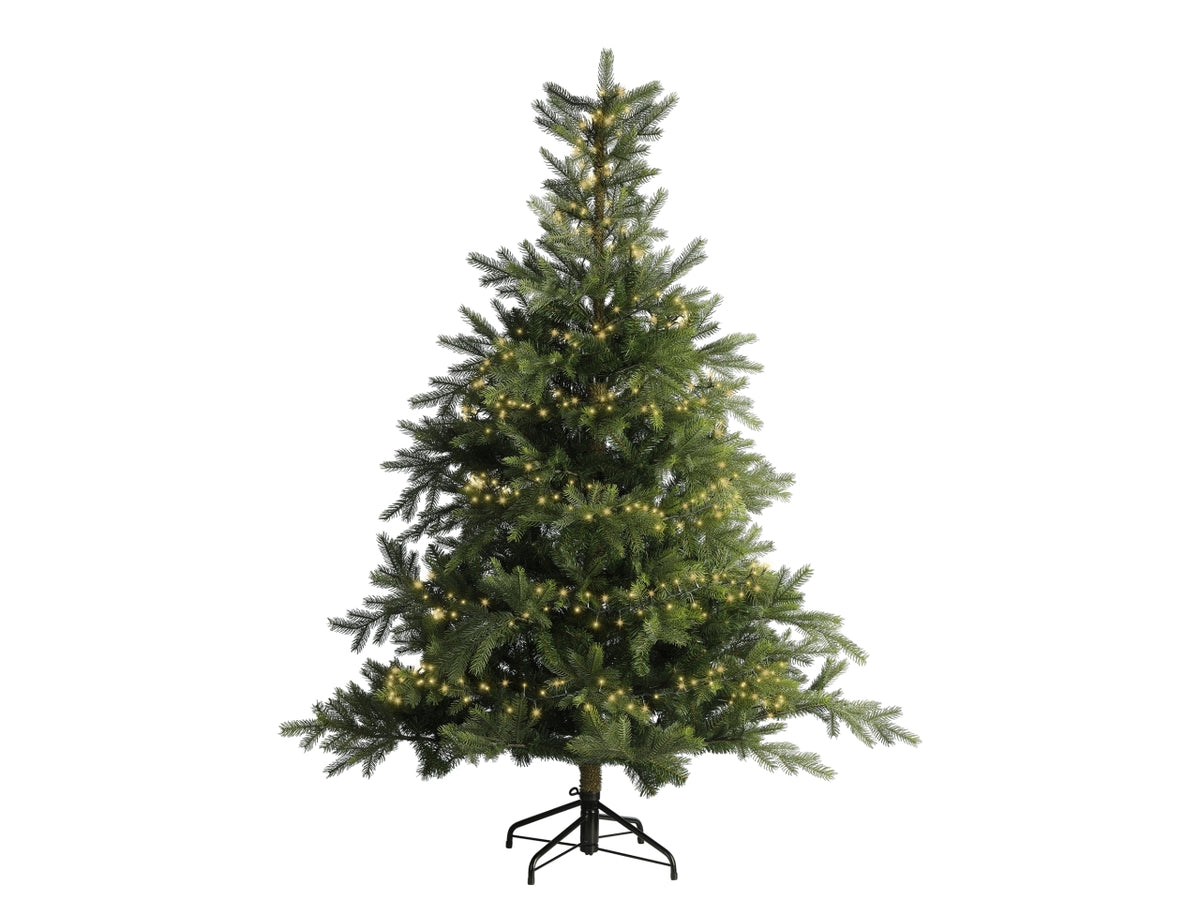 Catena luci 1000led oro soft 8 funzioni 22,5mt filo verde per uso interno/esterno