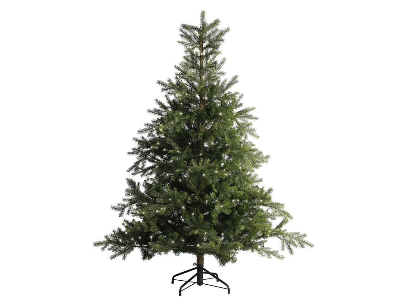 Catena luci 96led bianco caldo 7,1mt filo verde a batteria