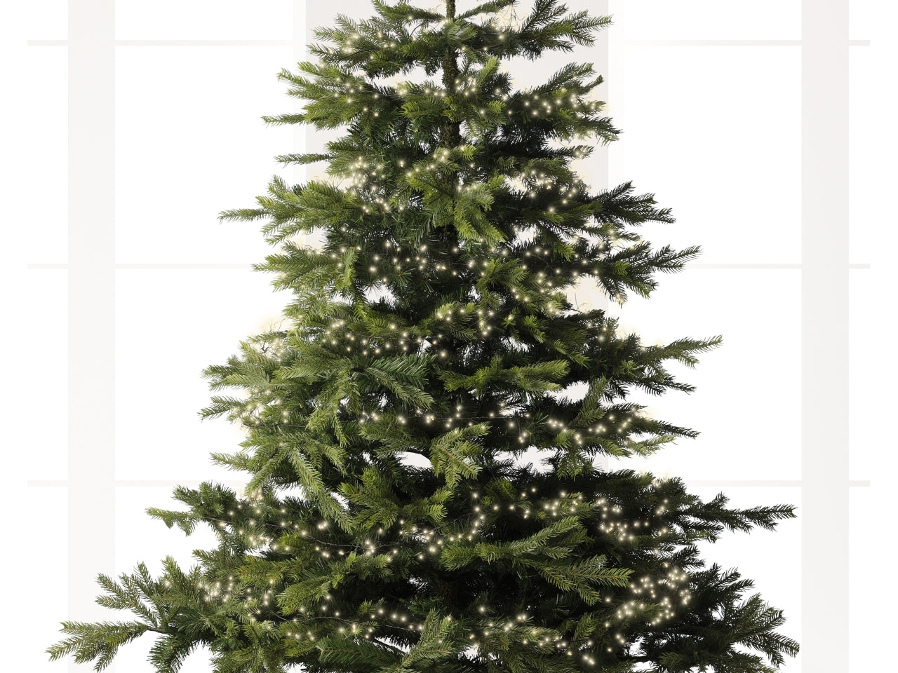 Catena luci con filo metallo nero 960led bianco caldo 8 funzioni 12mt per uso interno/esterno