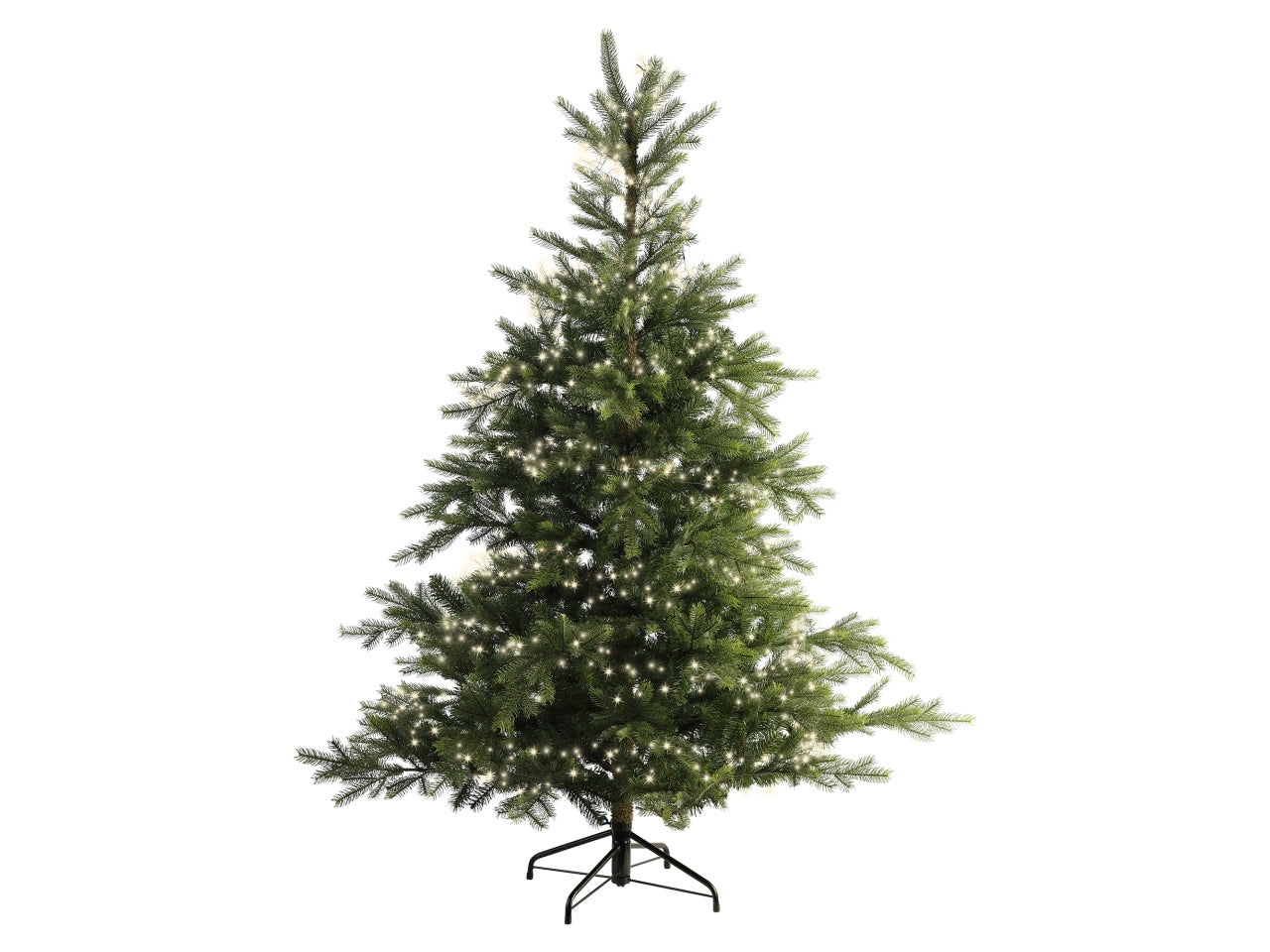 Catena luci con filo metallo nero 960led bianco caldo 8 funzioni 12mt per uso interno/esterno