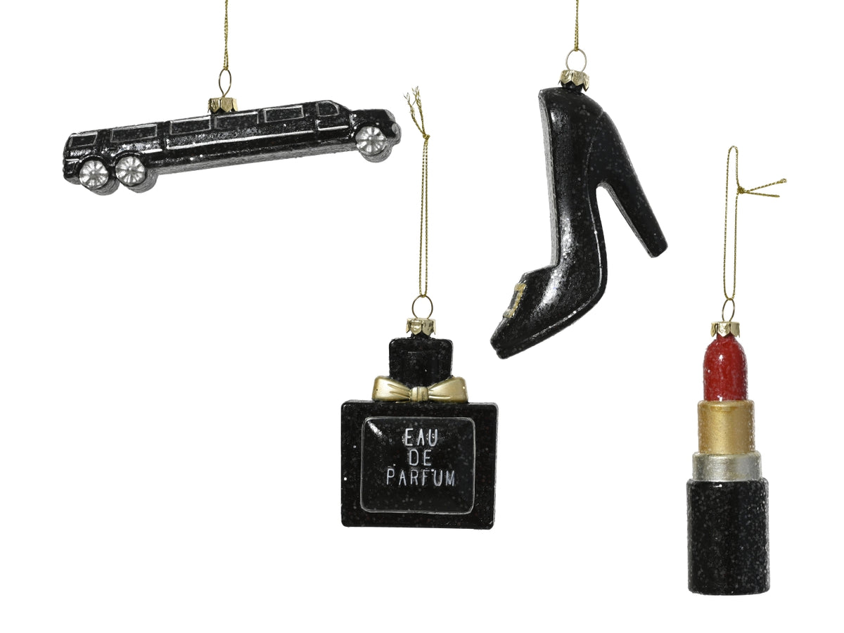 Appendino 13cm accessori fashion nero 4 assortiti