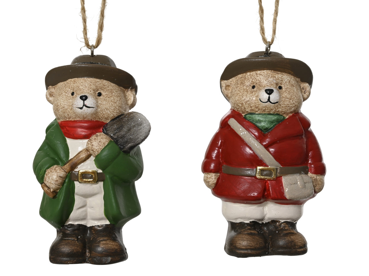 Appendino orso 9cm in terracotta 2 colori assortiti