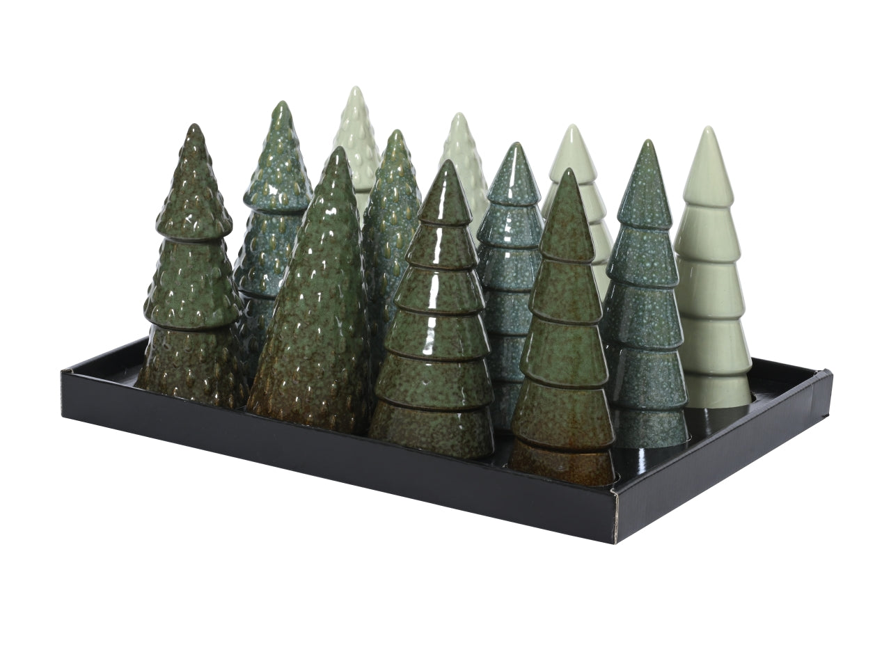 Albero 20,7cm in porcellana lucido 12 modelli assortiti