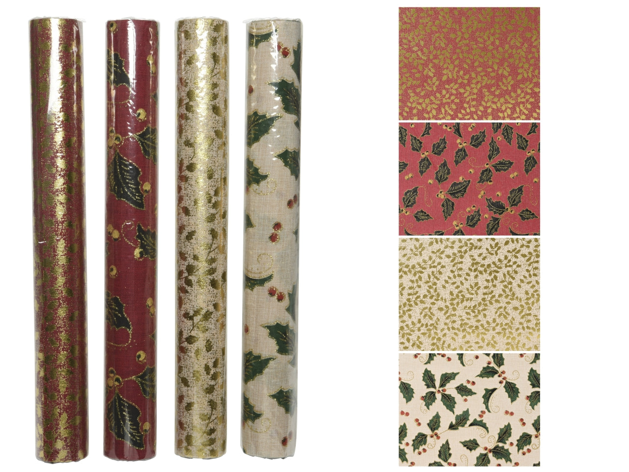 Rotolo tessuto decorato 35x200cm 4fantasie assortite