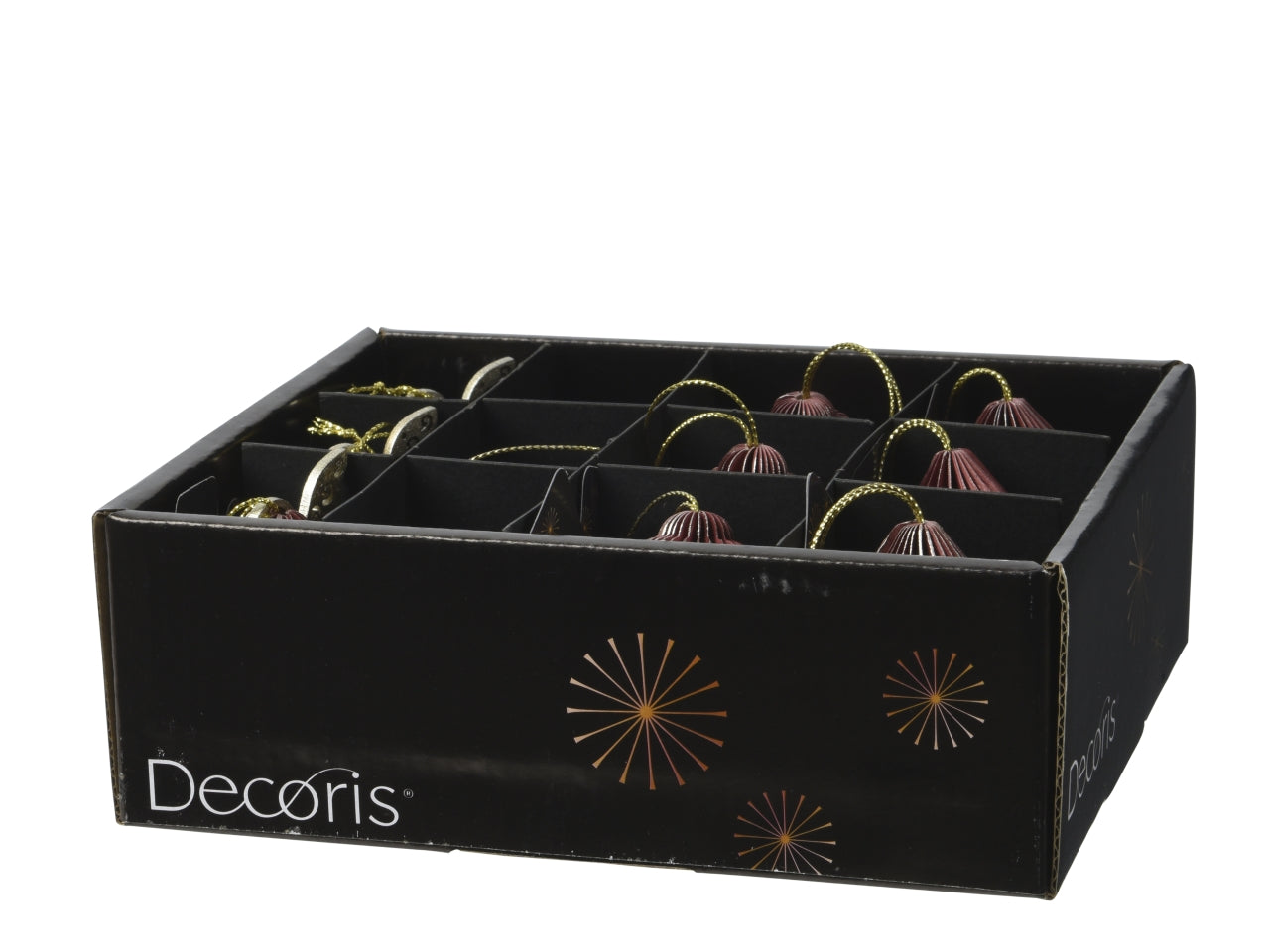 Appendino 6cm in carta nido d'ape rosso vari soggetti