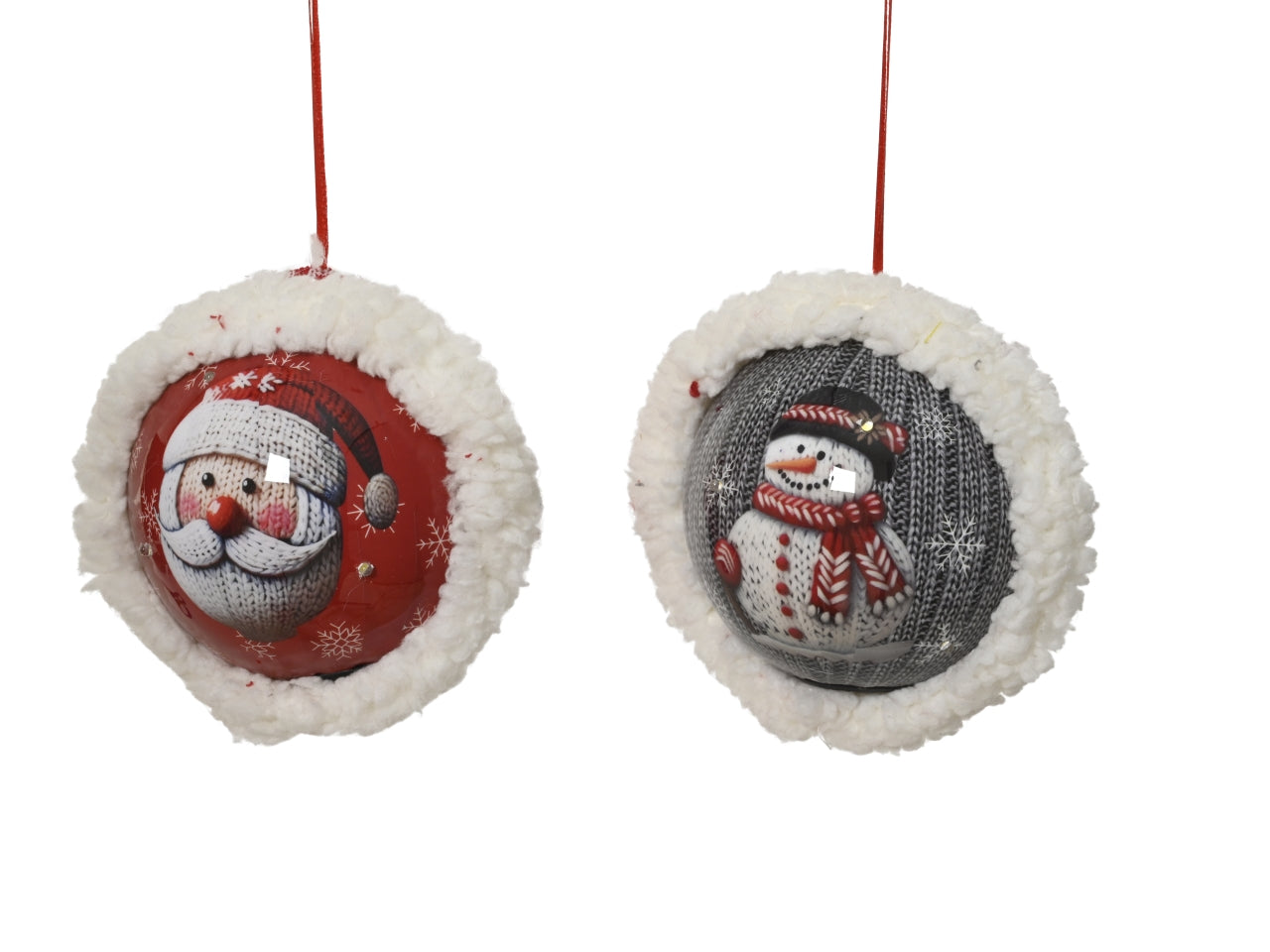 Palla 10cm con luce effetto lampeggiante a batteria 2 modelli assortiti