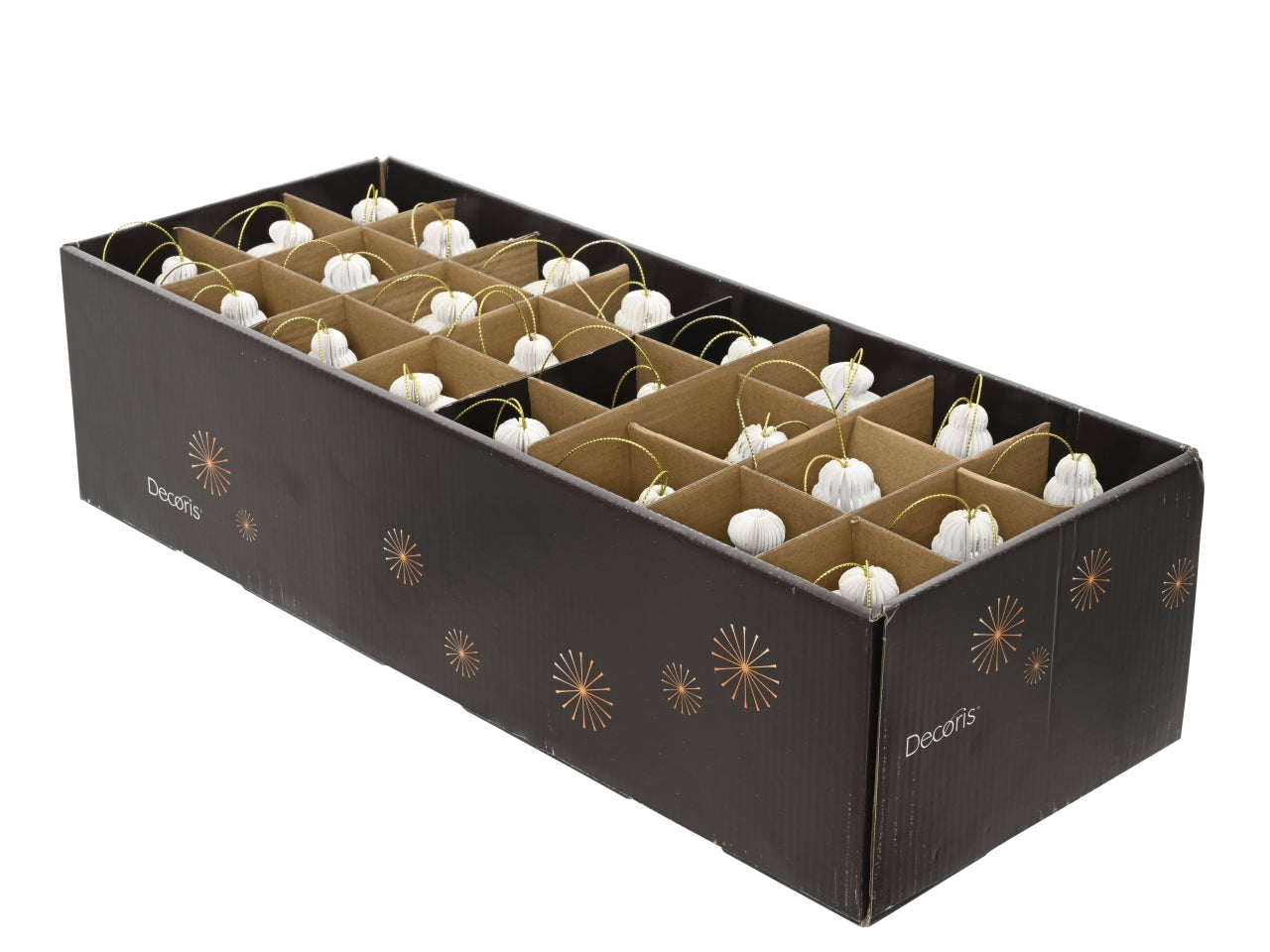 Appendino goccia in carta 5,5xh.12cm bianco modelli assortiti